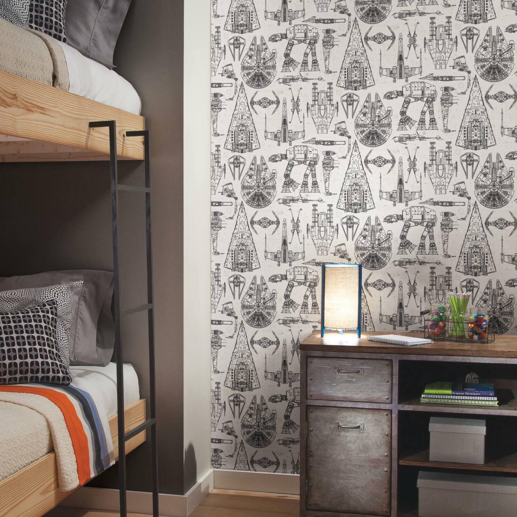 RoomMates Star Wars Blueprint Peel & Stick Wallpaper